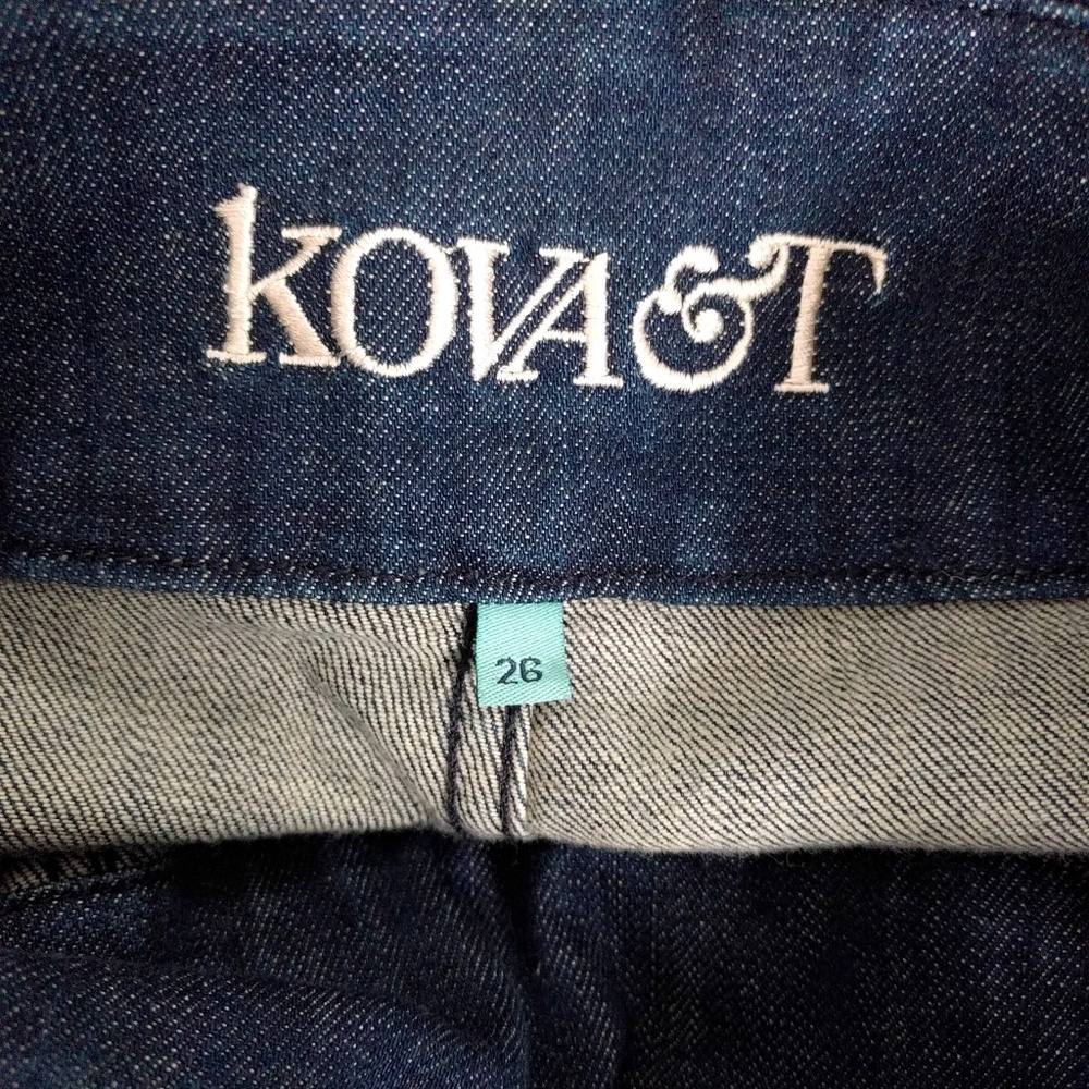 NWOT VTG Kova & T Denim Jumpsuit Overalls 26 - Picture 8 of 8